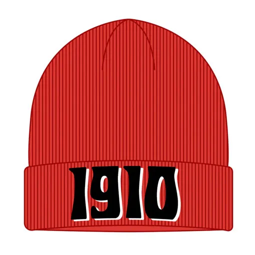 1910 Roberta Beanie Red 2024