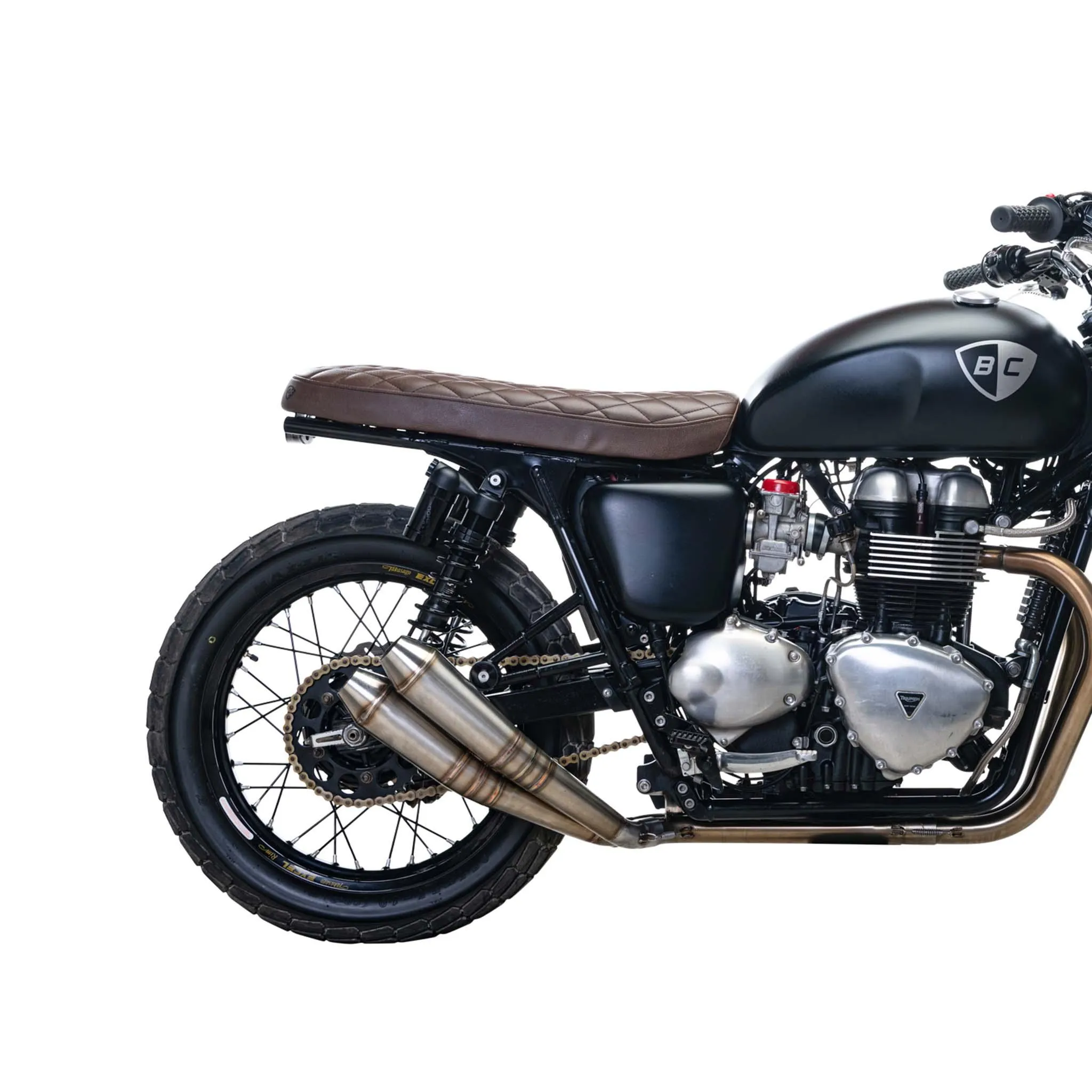 2-2 Tracker Exhaust for Triumph Bonneville & T100 / Scrambler 900 / Thruxton 900