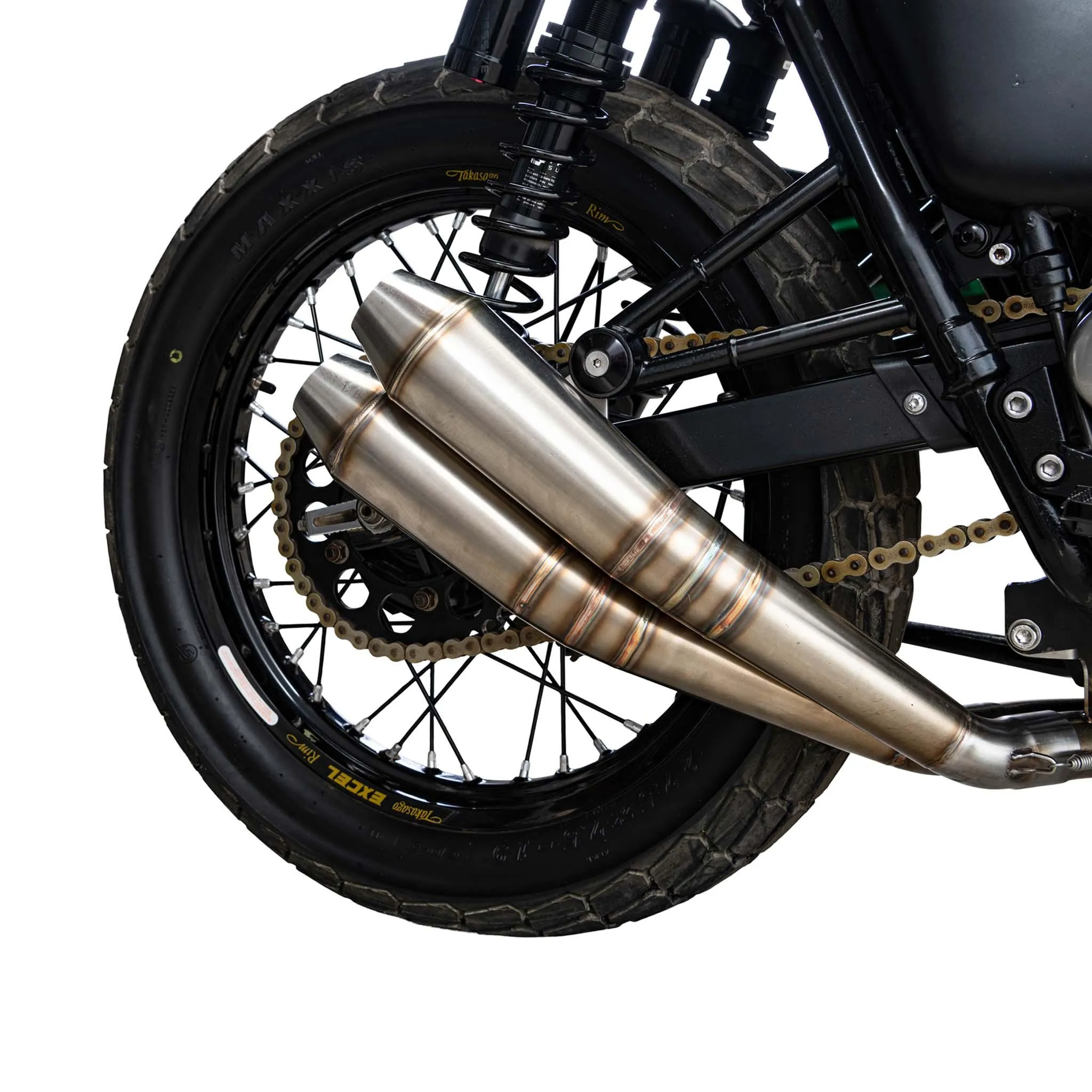2-2 Tracker Exhaust for Triumph Bonneville & T100 / Scrambler 900 / Thruxton 900