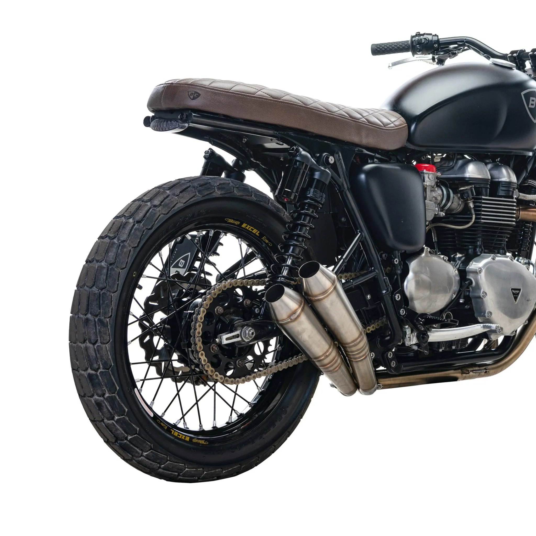 2-2 Tracker Exhaust for Triumph Bonneville & T100 / Scrambler 900 / Thruxton 900
