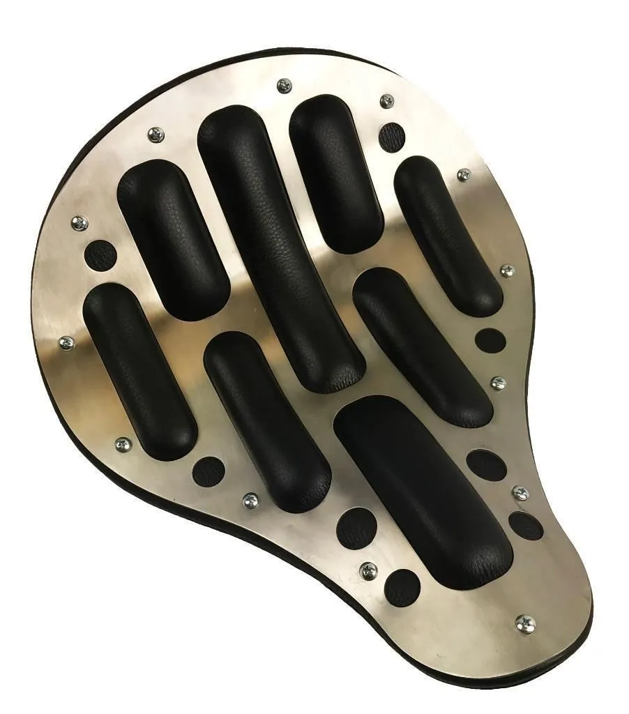2017-2024 Triumph Bonneville Bobber Seat 13x15 Easy Rider Stainless Steel Black