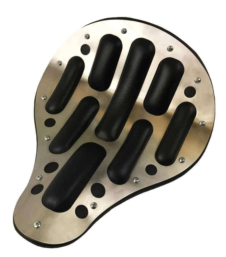 2017-2024 Triumph Bonneville Bobber Seat 13x15 Easy Rider Stainless Steel Black