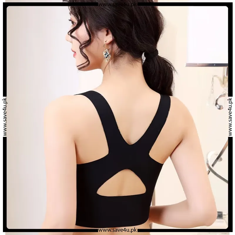 Adjustable Front Belt Padded Comfy Bra