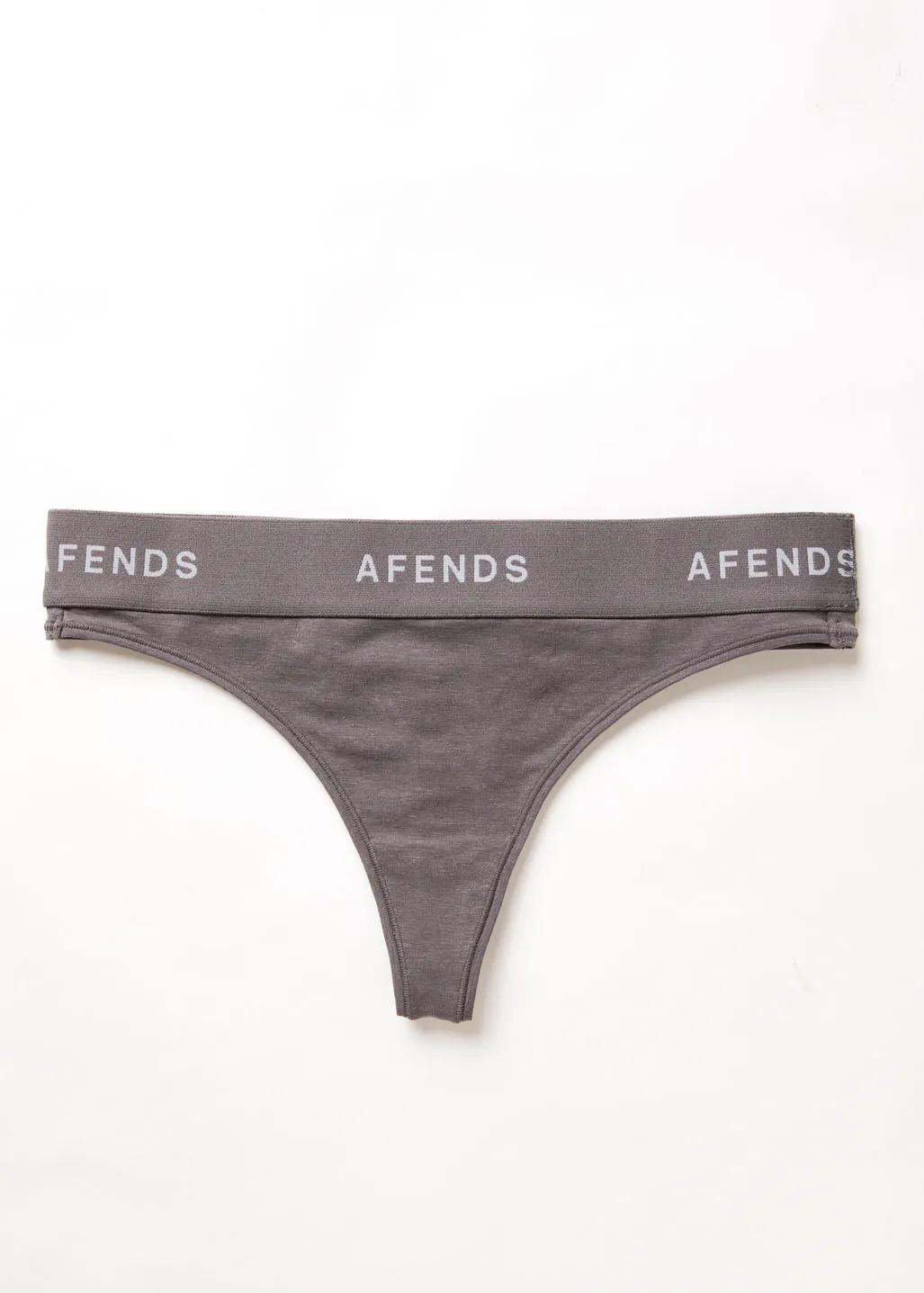 AFENDS Womens Molly - G-String Briefs 3 Pack - Steel