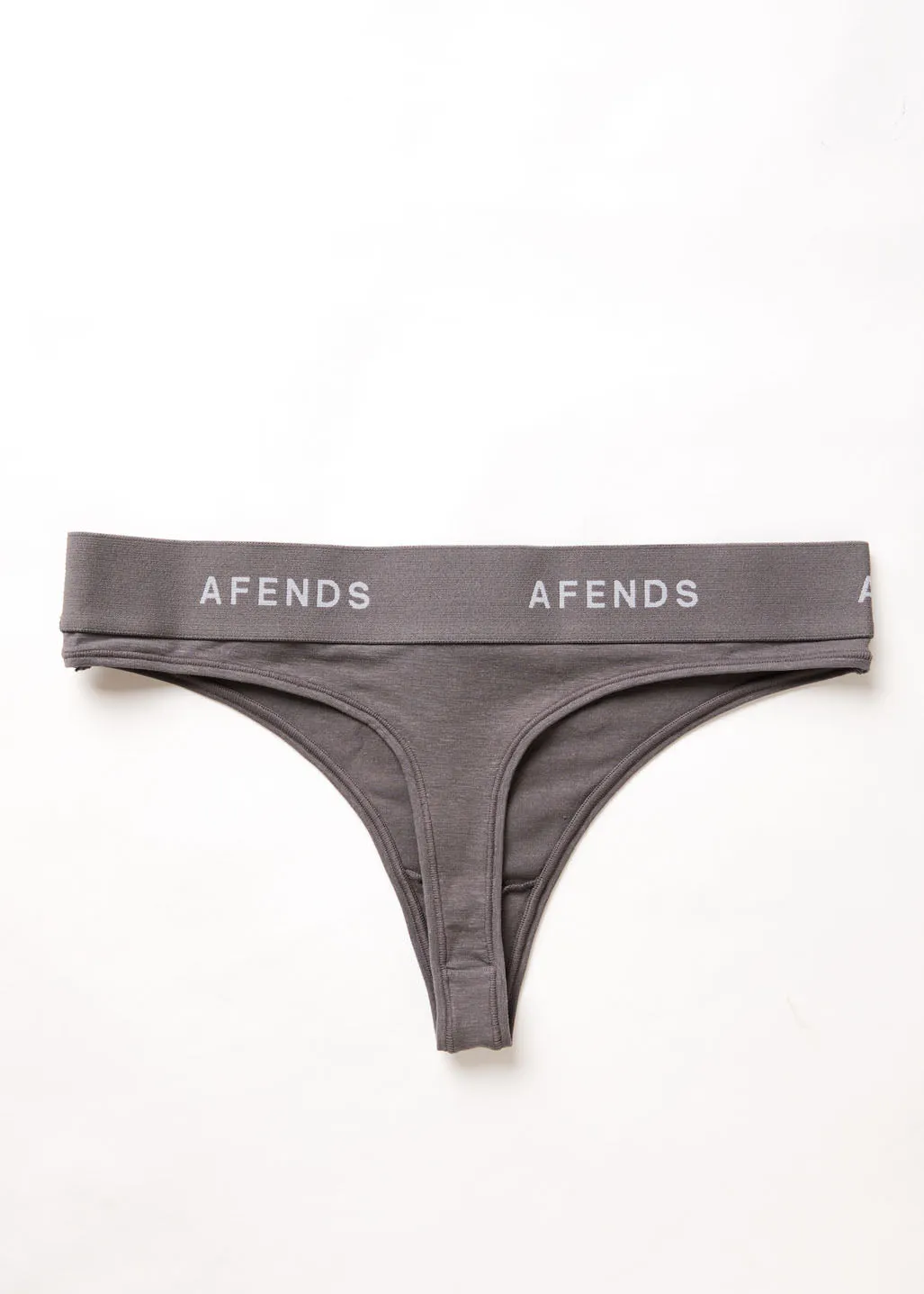 AFENDS Womens Molly - G-String Briefs 3 Pack - Steel