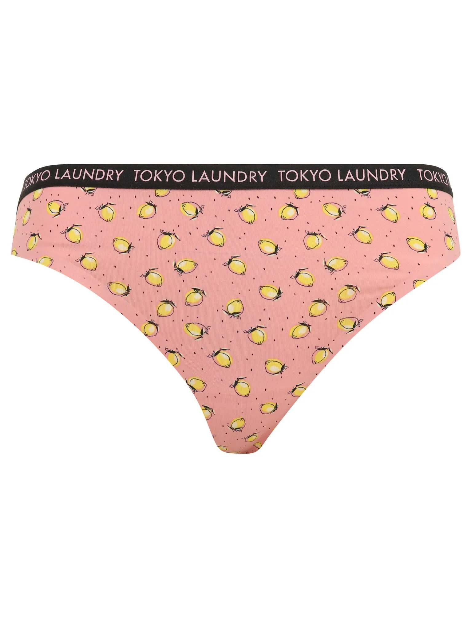 Alcora (3 Pack) No VPL Seam Free Assorted Thongs in Silver Pink / Jet Black / Silver Pink - Tokyo Laundry