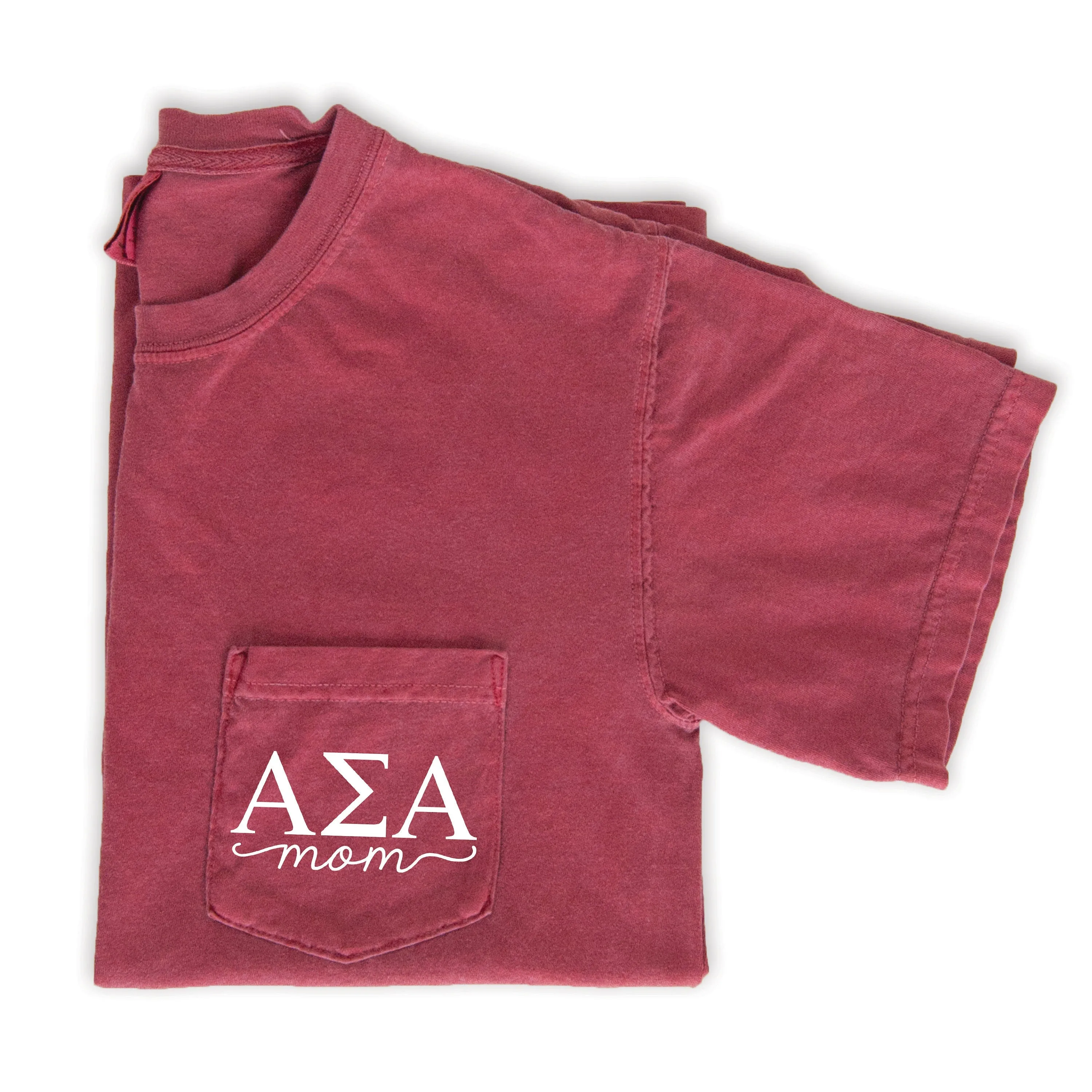 Alpha Sigma Alpha Mom Shirt - Crimson