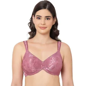 Awareness Non Padded Wired Full Coverage Full Support Plus Size Bra - Wine