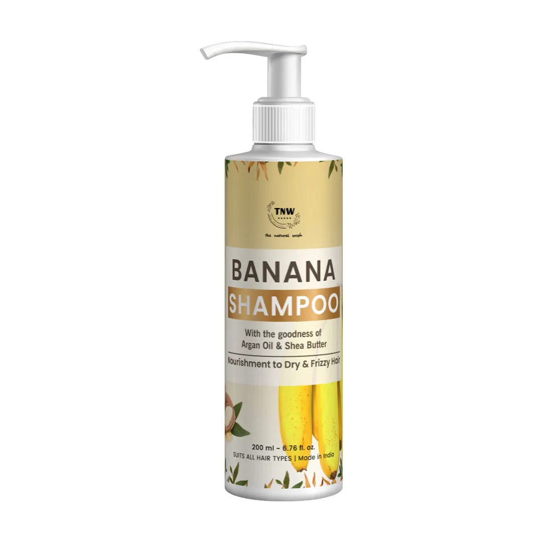 Banana Shampoo (Anti-Frizz Shampoo with Natural Ingredients).