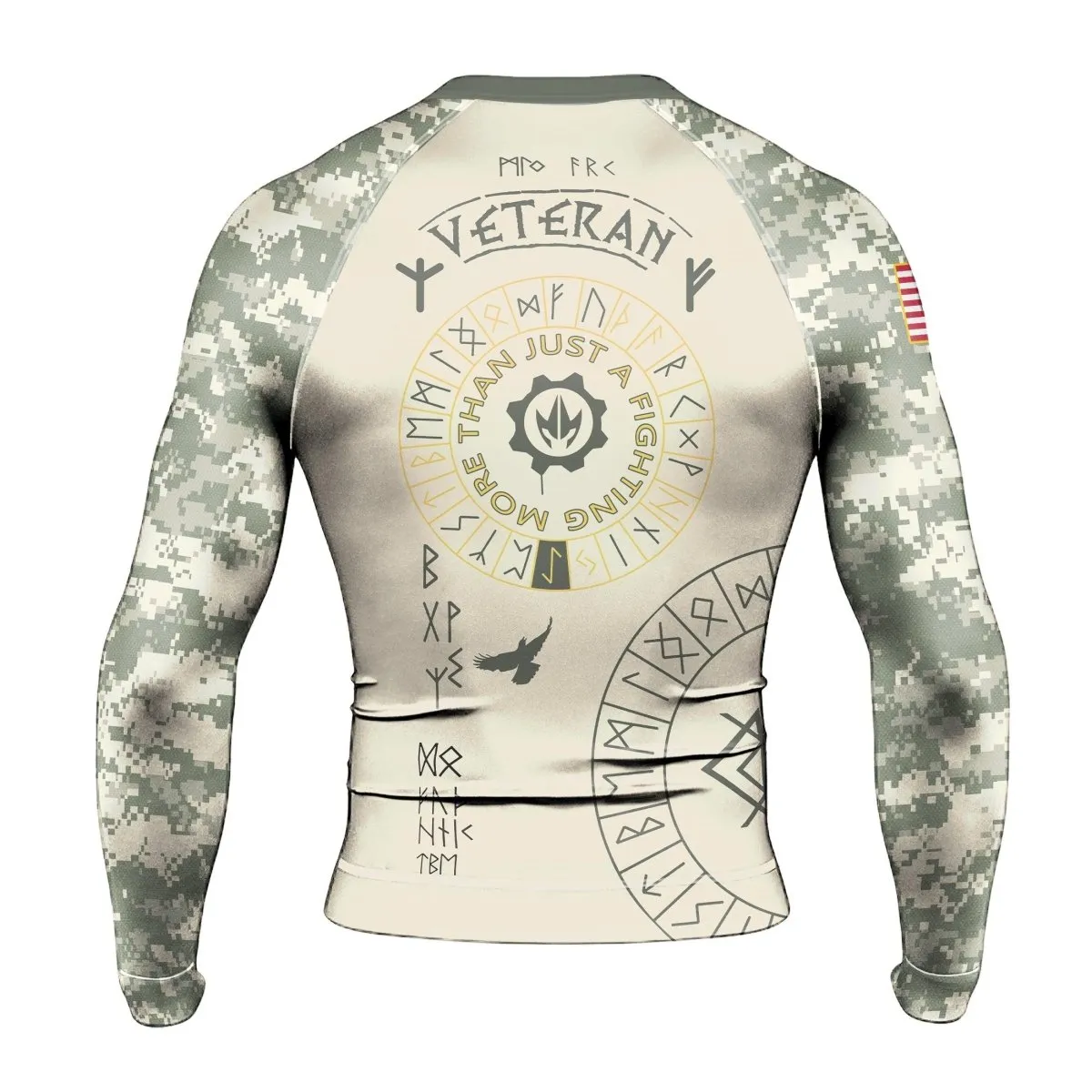 BattleFitGear Army Veteran Viking Men's Long Sleeve Rash Guard