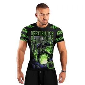 Beetlejuice Is Back Men's Short Sleeve Rash Guard