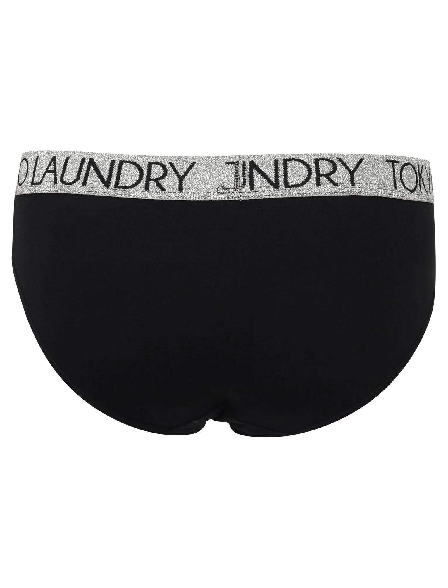 Bell (5 Pack) Assorted Briefs In Black / Rouge Red / Dewberry / Sapphire / Palace Blue - Tokyo Laundry