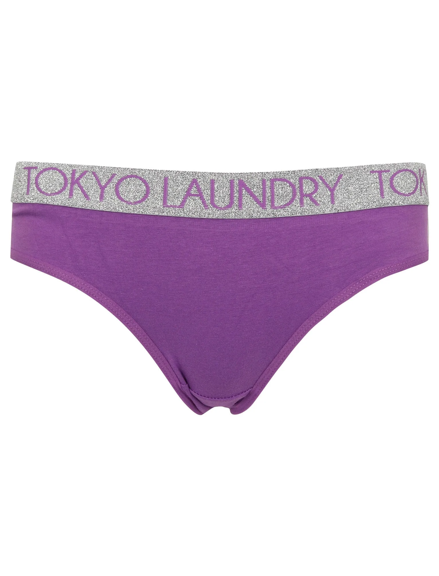 Bell (5 Pack) Assorted Briefs In Black / Rouge Red / Dewberry / Sapphire / Palace Blue - Tokyo Laundry