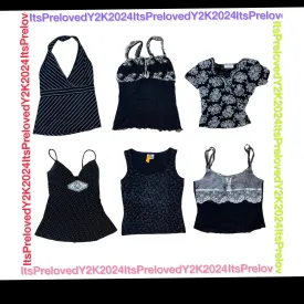 “Black never goes wrong” Y2k Monochrome Tops(RX-506)