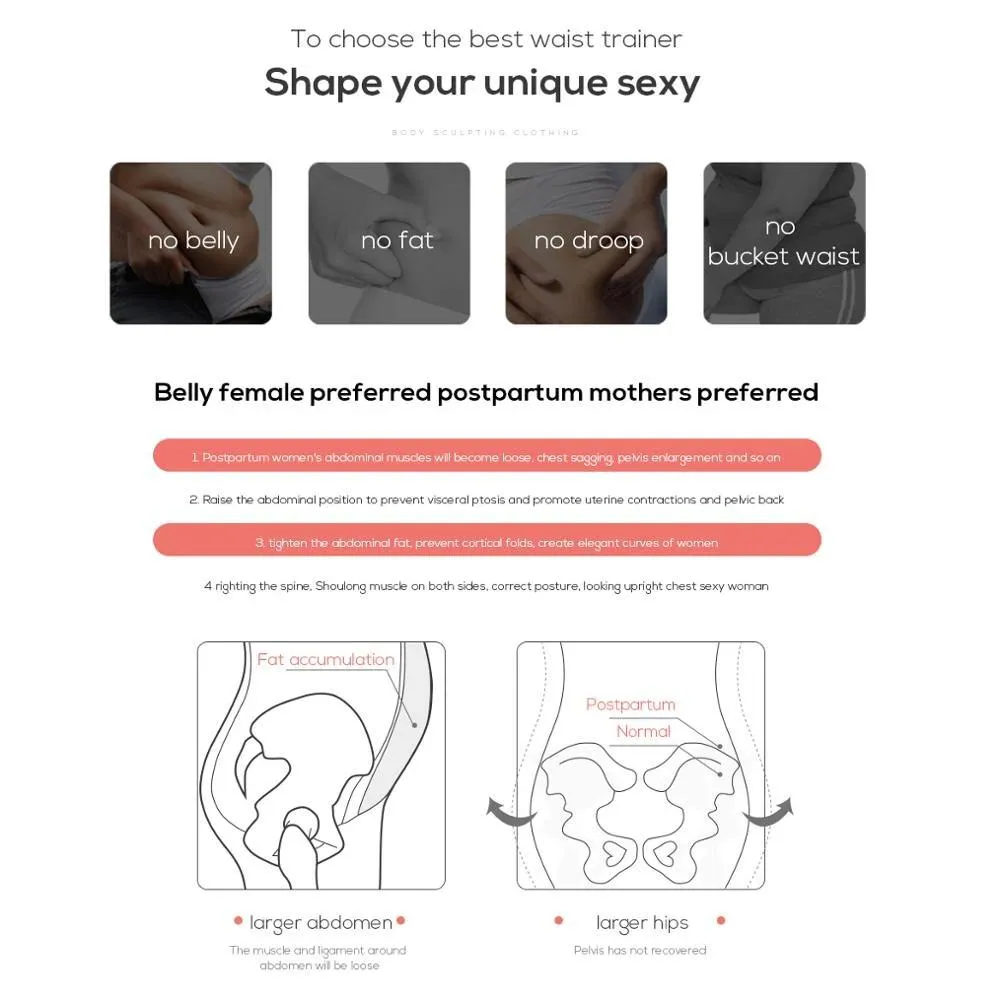 Body Shaper Tummy Control Slimming Corset Waist Trainer Thigh Control
