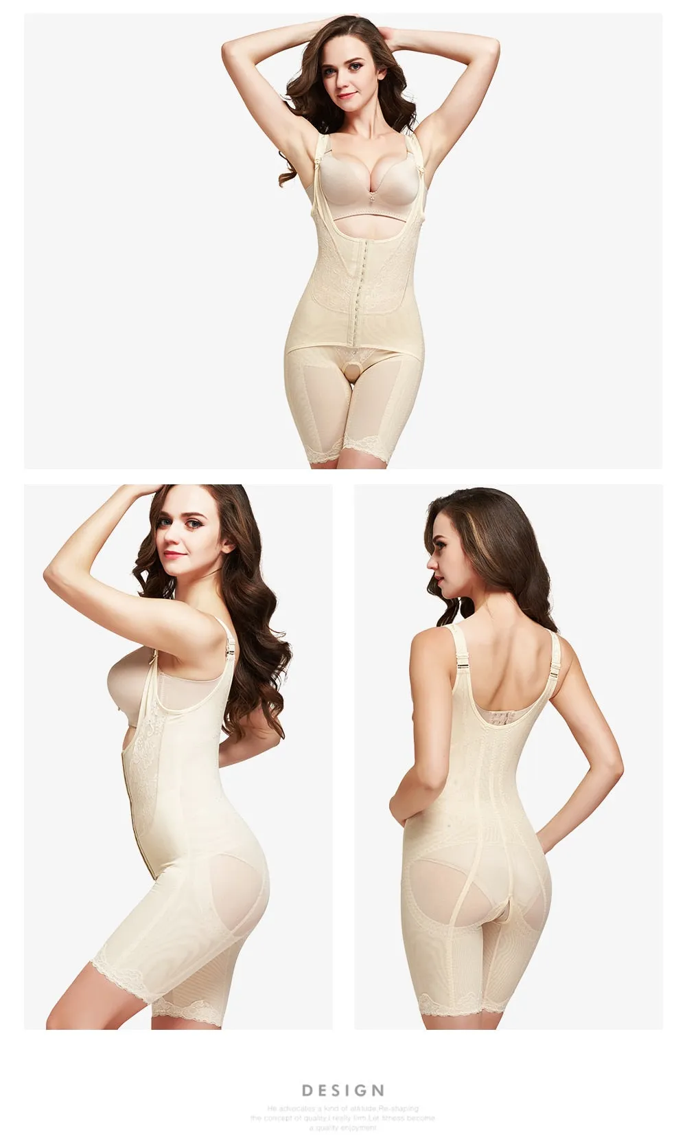 Body Shaper Tummy Control Slimming Corset Waist Trainer Thigh Control