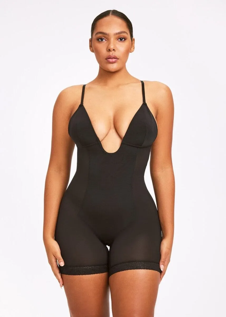 BraSculpt Plunge Bodysuit Shorts