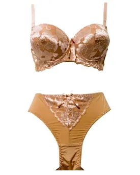 Bridal Pushup Plus Size Bra Panty Sets - Single Padded Underwired Bra Panty Sets - BS2004