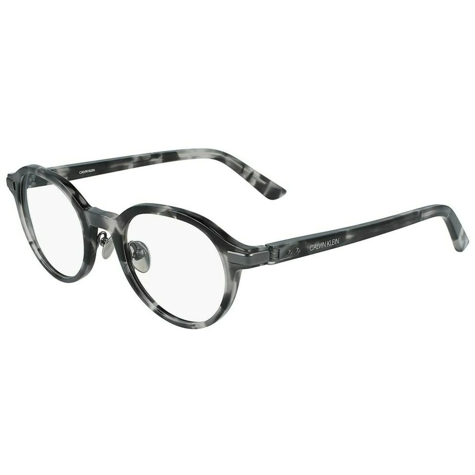 Calvin Klein Men's Eyeglasses - Charcoal Tortoise Round | CALVIN KLEIN CK20504 007