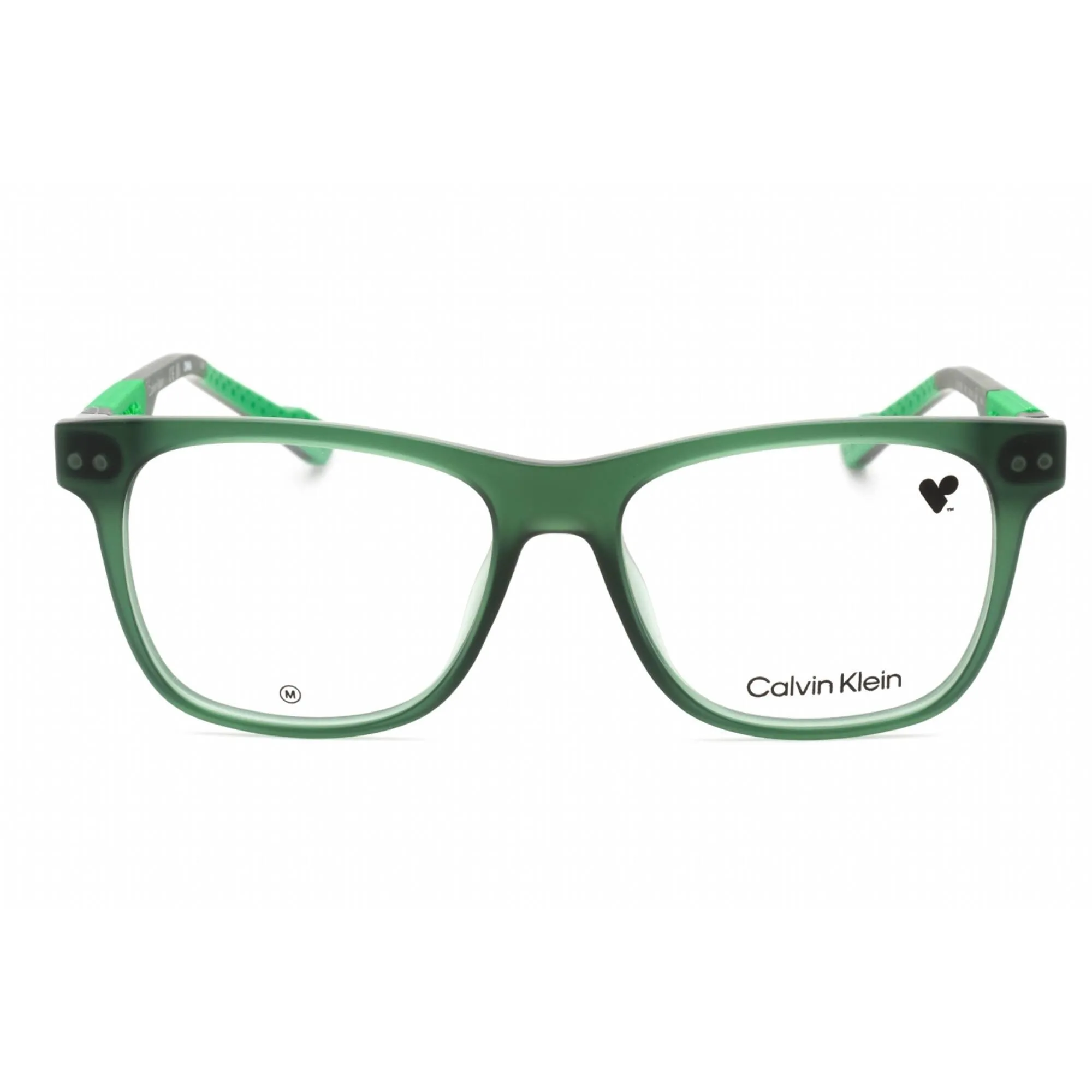 Calvin Klein Men's Eyeglasses - Clear Lens Khaki Square Full Rim Frame | CK23521 330
