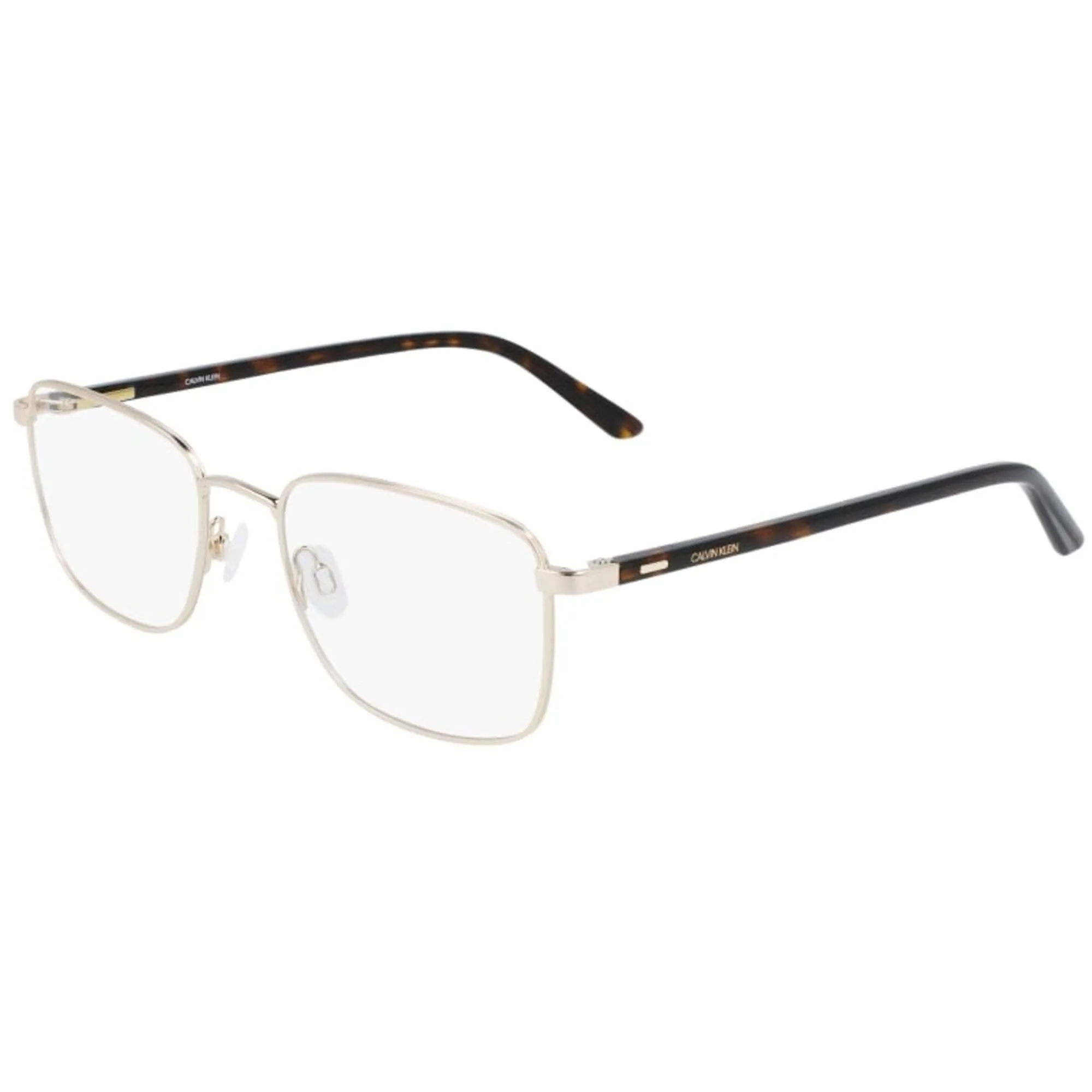 Calvin Klein Men's Eyeglasses - Gold Rectangular Frame | CALVIN KLEIN CK21301 717