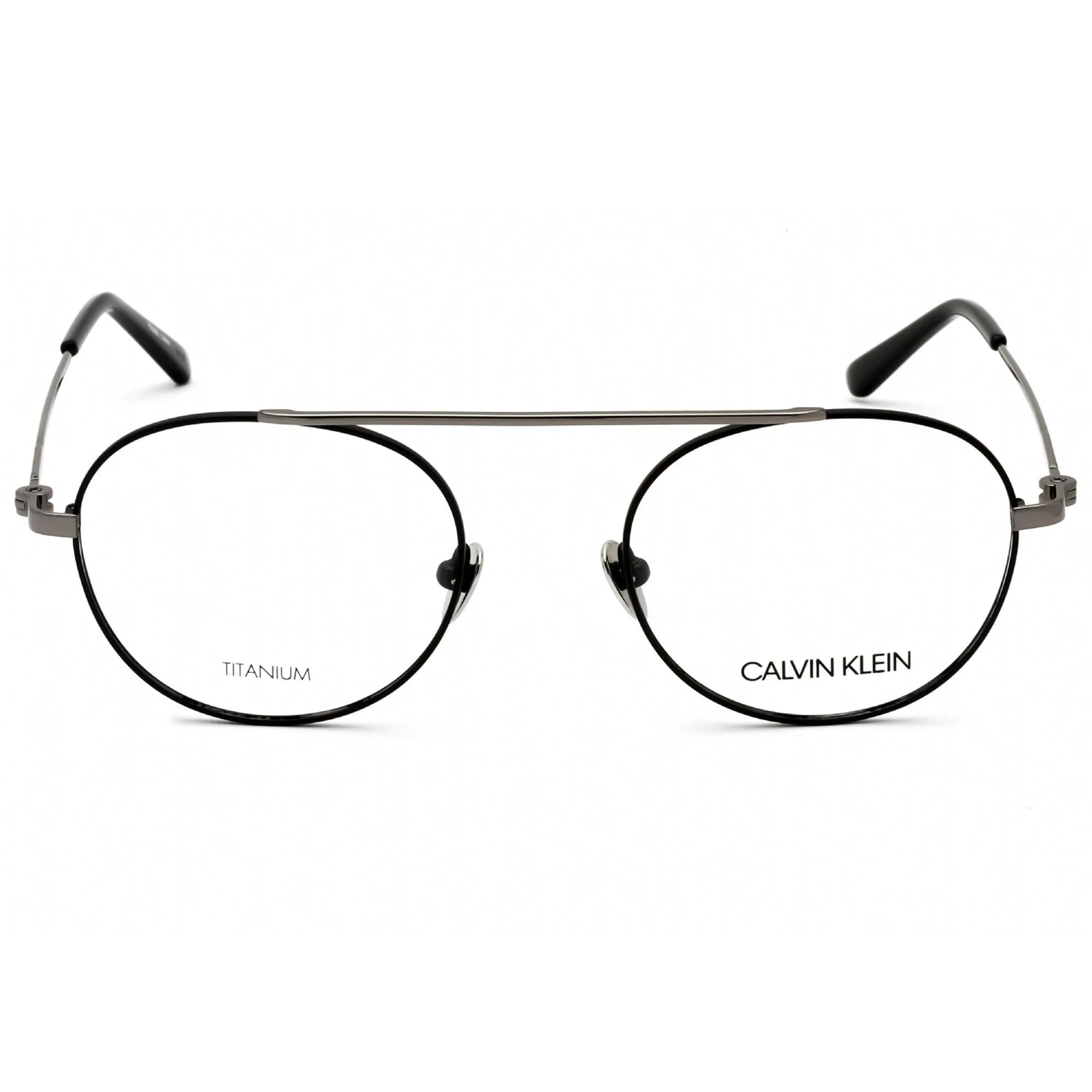 Calvin Klein Men's Eyeglasses - Matte Black Titanium Aviator Frame | CK19151 001