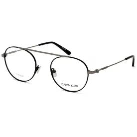 Calvin Klein Men's Eyeglasses - Matte Black Titanium Aviator Frame | CK19151 001
