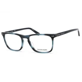 Calvin Klein Men's Eyeglasses - Navy Havana Rectangular Acetate Frame | CK18513 412