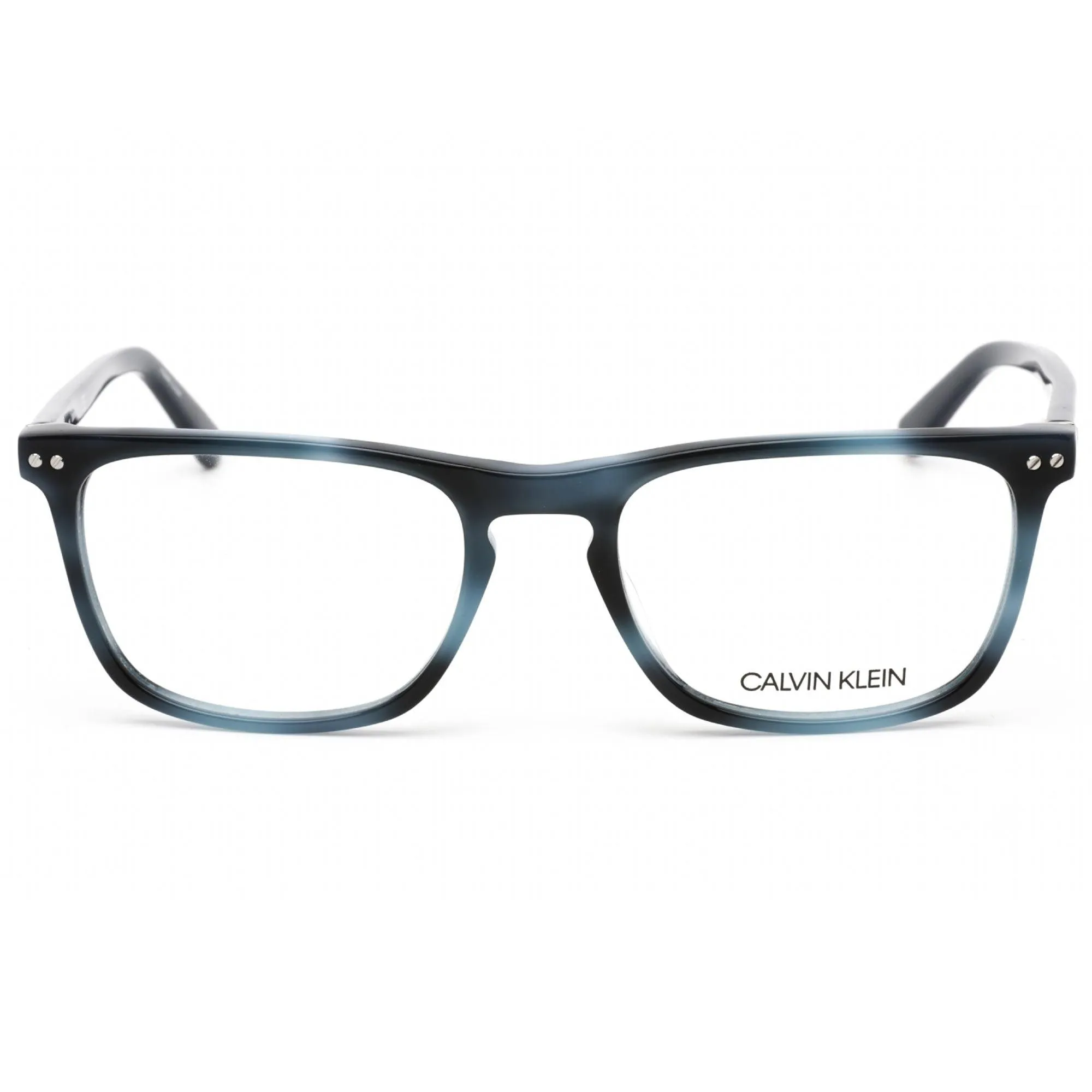 Calvin Klein Men's Eyeglasses - Navy Havana Rectangular Acetate Frame | CK18513 412