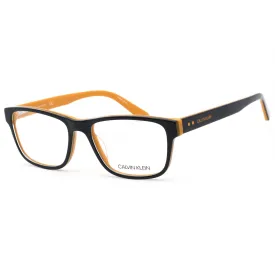 Calvin Klein Men's Eyeglasses - Navy/Maize Full Rim Frame Clear Lens | CK18540 415