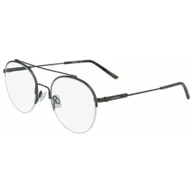 Calvin Klein Men's Eyeglasses - Satin Gunmetal Round Frame | CALVIN KLEIN CK19144F 008