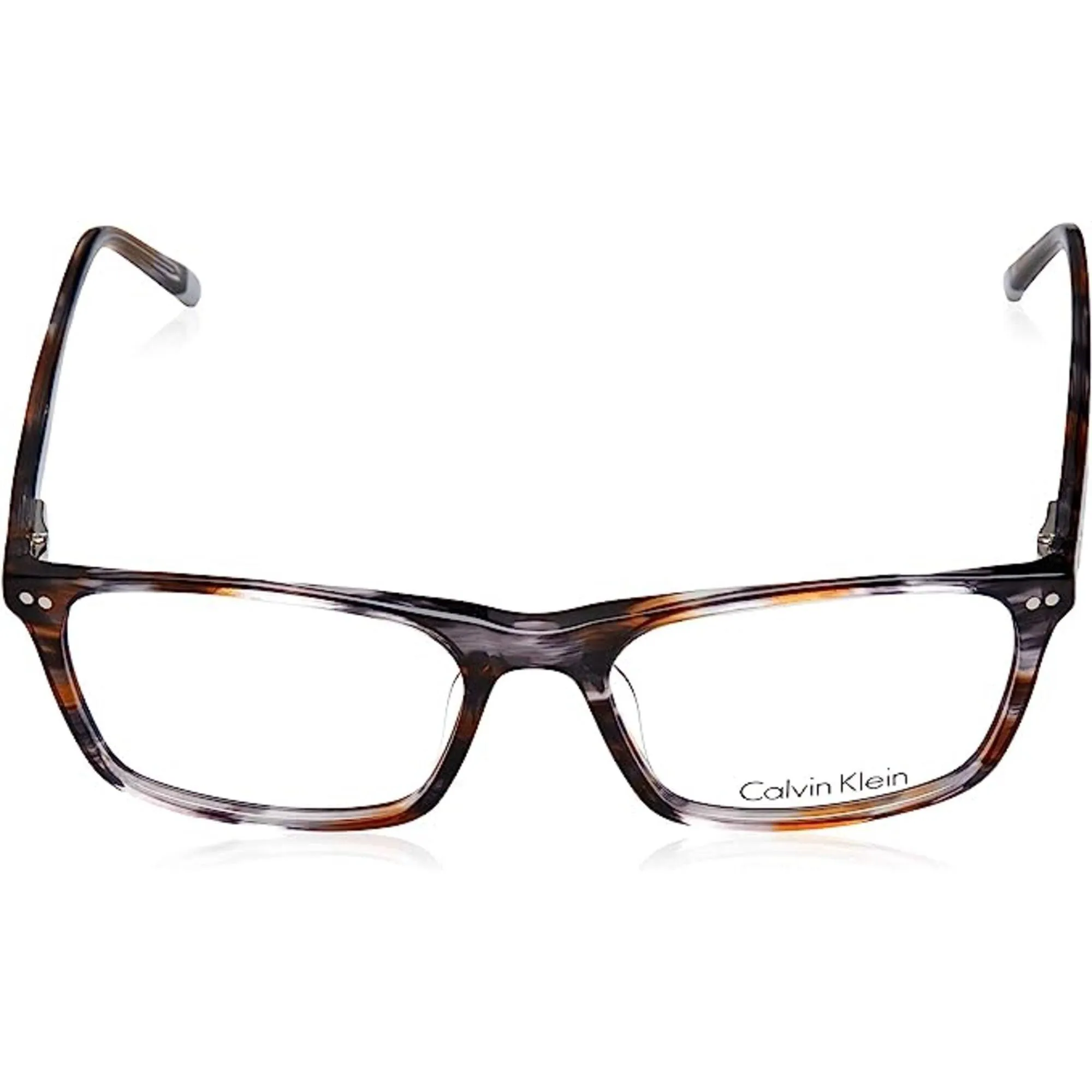 Calvin Klein Men's Eyeglasses - Striped Grey Brown Frame | CALVIN KLEIN CK5968 064