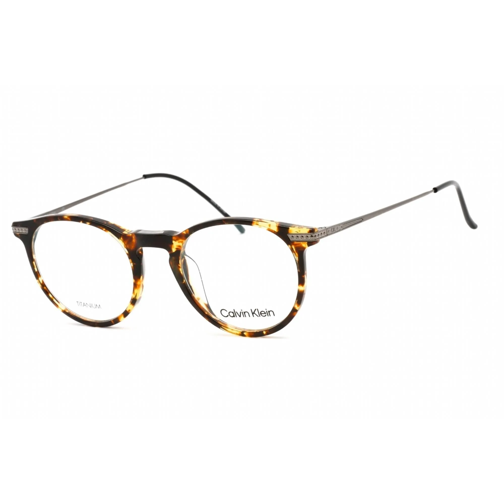 Calvin Klein Unisex Eyeglasses - Cat Eye Vintage Havana Plastic Frame | CK22527T 237