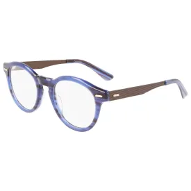 Calvin Klein Unisex Eyeglasses - Full Rim Blue/Black Round Shape Frame | CK21518 438