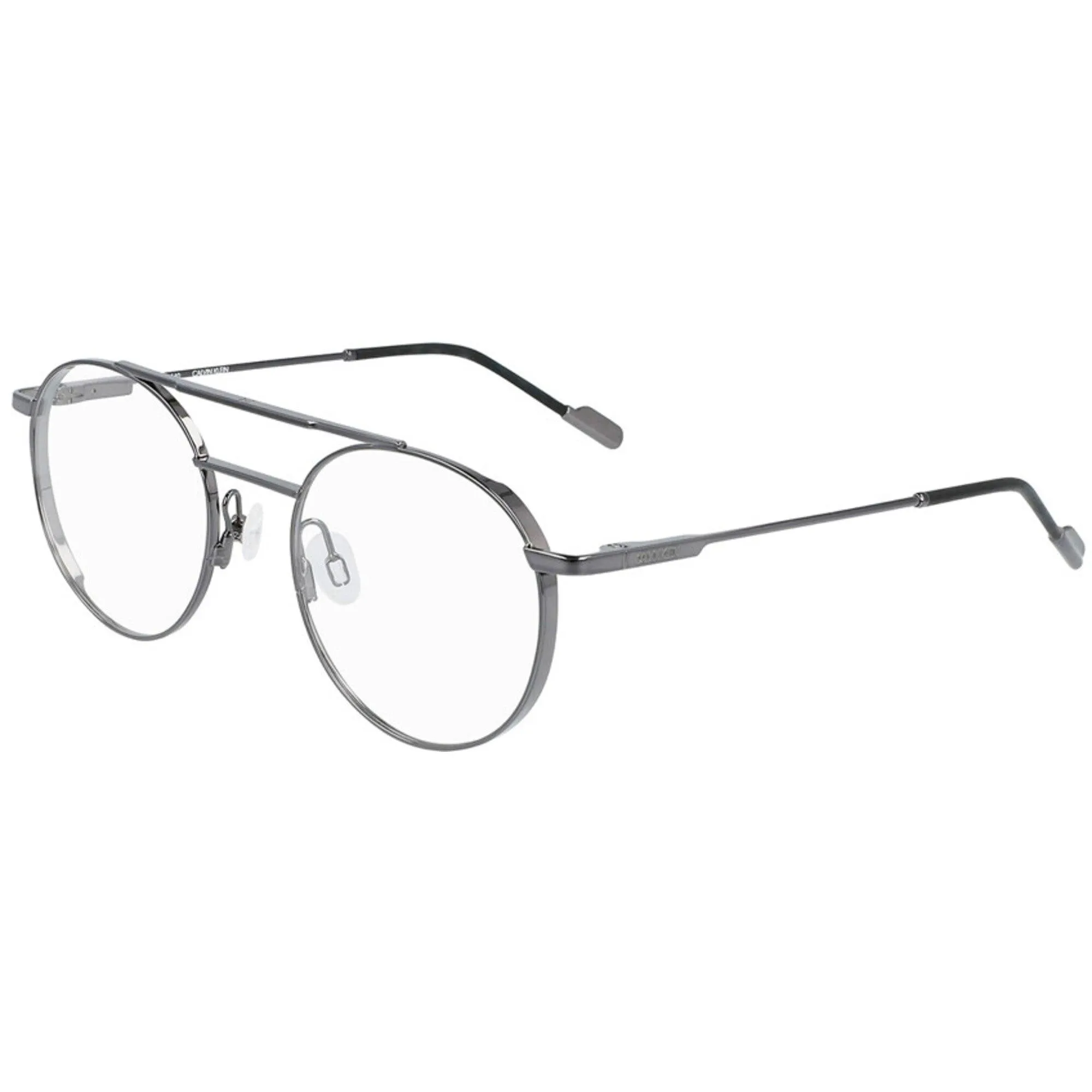 Calvin Klein Unisex Eyeglasses - Gunmetal Round Frame | CALVIN KLEIN CK21101 008
