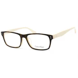 Calvin Klein Unisex Eyeglasses - Havana Beige Plastic Frame Clear Lens | CK5904A 206