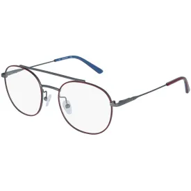 Calvin Klein Unisex Eyeglasses - Satin Oxblood Round Frame | CALVIN KLEIN CK18123 601