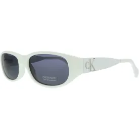 Calvin Klein Unisex Sunglasses - Chalk Rectangular Frame | CALVIN KLEIN CK21516S 104