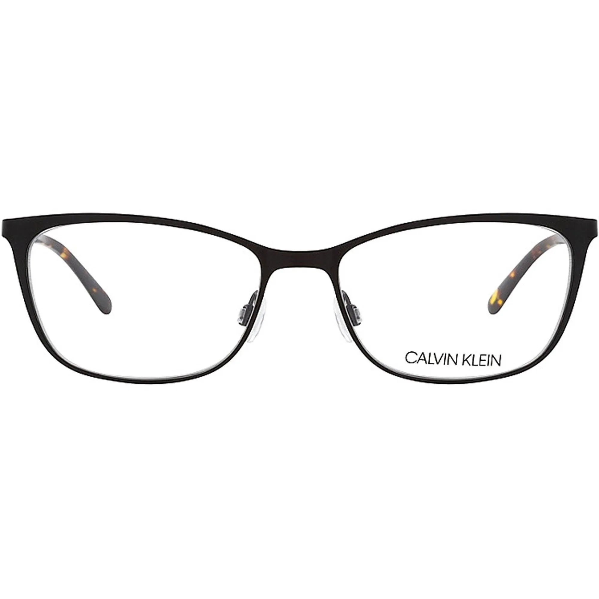 Calvin Klein Women's Eyeglasses - Black Metal rectangular Shape Frame | CK21118 001