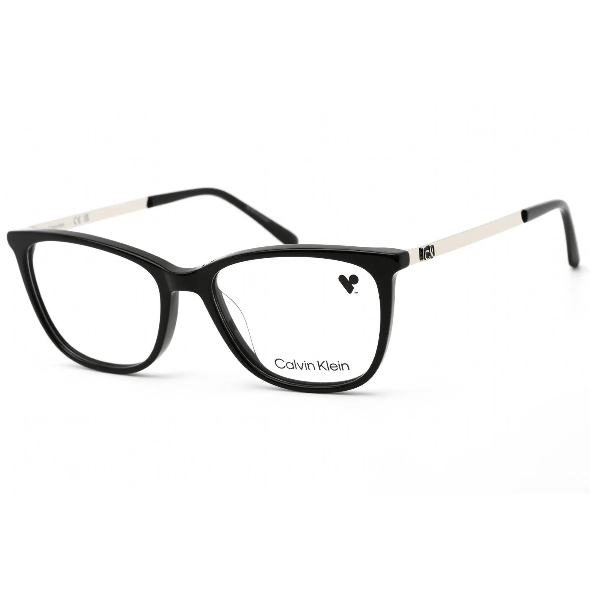 Calvin Klein Women's Eyeglasses - Black Plastic Cat Eye Frame Demo Lens | CK21701 001
