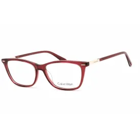 Calvin Klein Women's Eyeglasses - Burgundy Plastic Rectangular Frame | CK22506 605