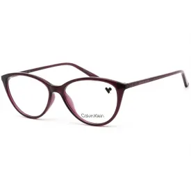 Calvin Klein Women's Eyeglasses - Crystal Grape Cat Eye Full Rim Frame | CK18543 510