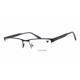 Calvin Klein Women's Eyeglasses - Half Rim Rectangular Blue Metal Frame | CK21126 438