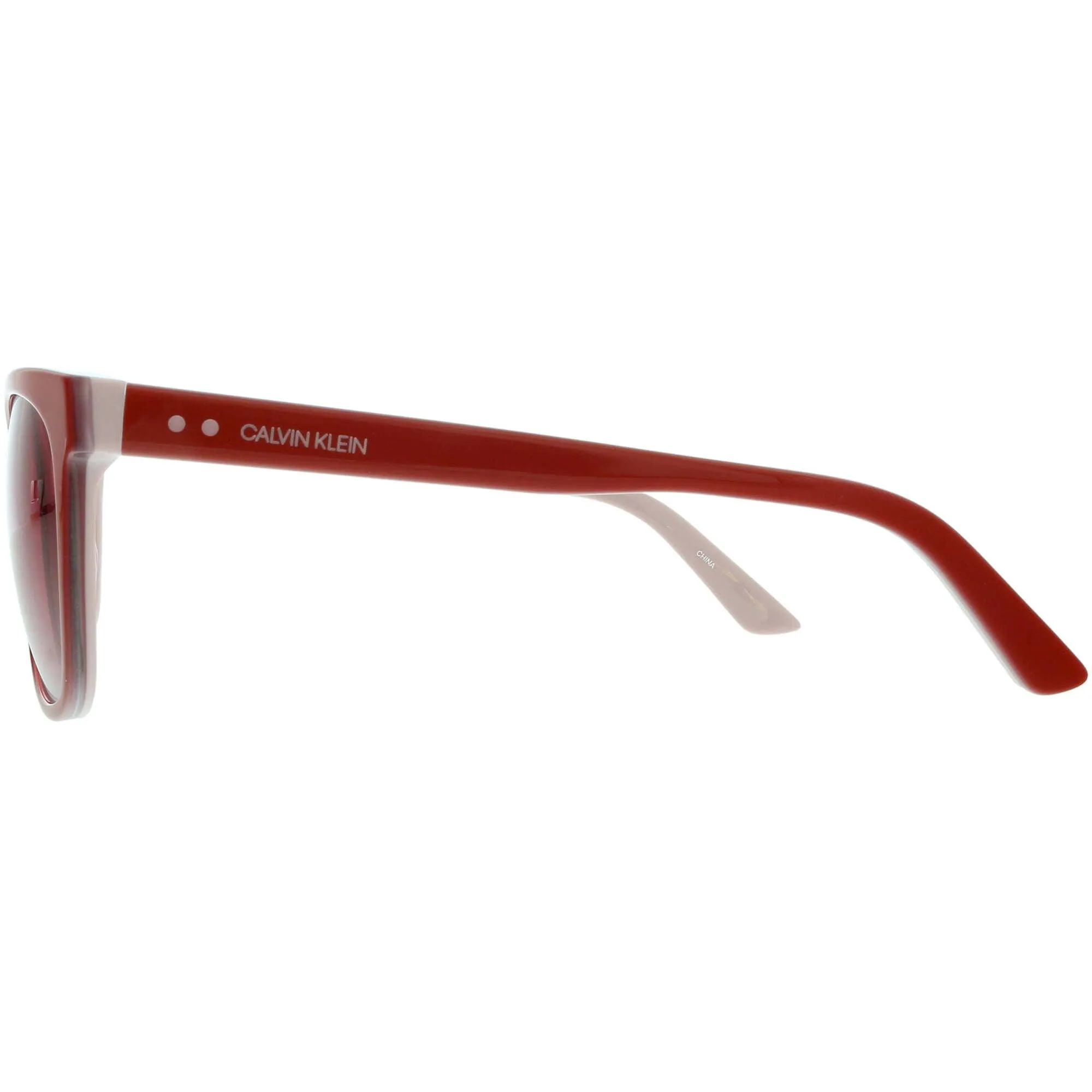 Calvin Klein Women's Sunglasses - Red/Blush Square Frame | CALVIN KLEIN CK19503S 610