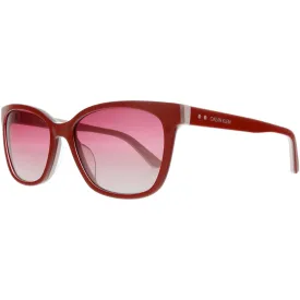 Calvin Klein Women's Sunglasses - Red/Blush Square Frame | CALVIN KLEIN CK19503S 610