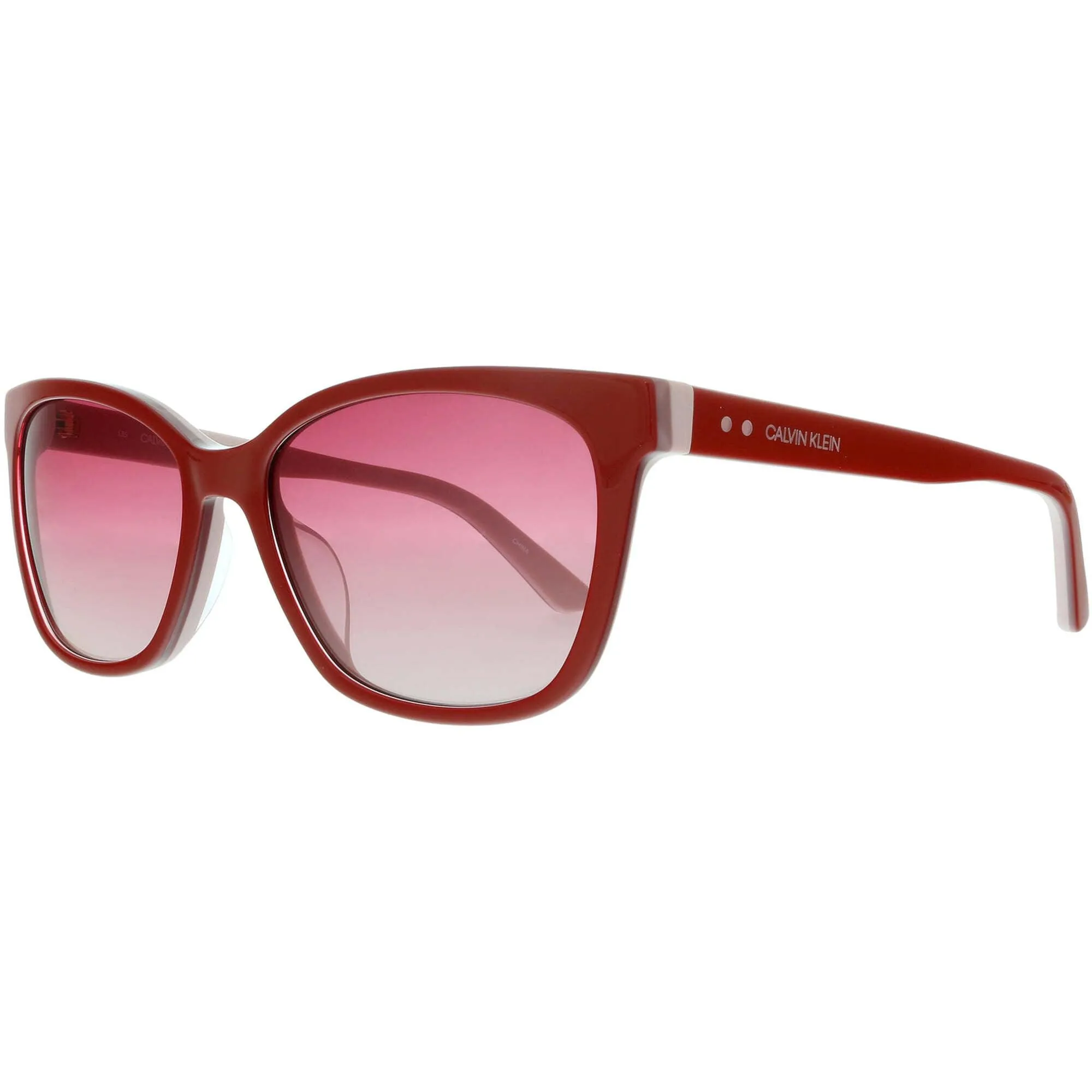 Calvin Klein Women's Sunglasses - Red/Blush Square Frame | CALVIN KLEIN CK19503S 610