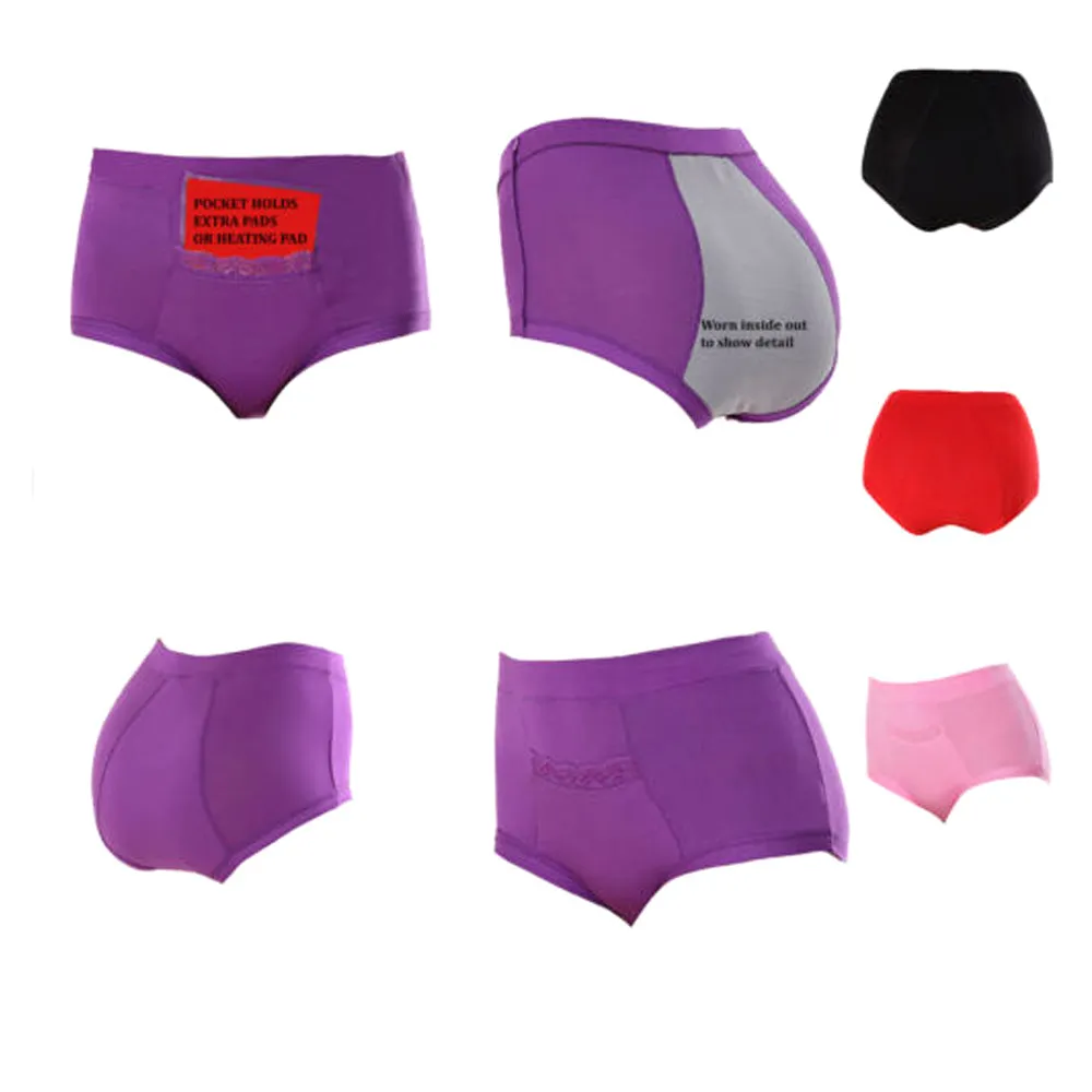 CODE RED Period Panties with Pocket- Grey- 3XL