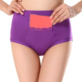 CODE RED Period Panties with Pocket Purple 2 XL