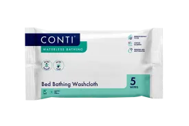 Conti® Maceratable Bed Bathing Washcloth - Fragrance Free - 5 Cloths