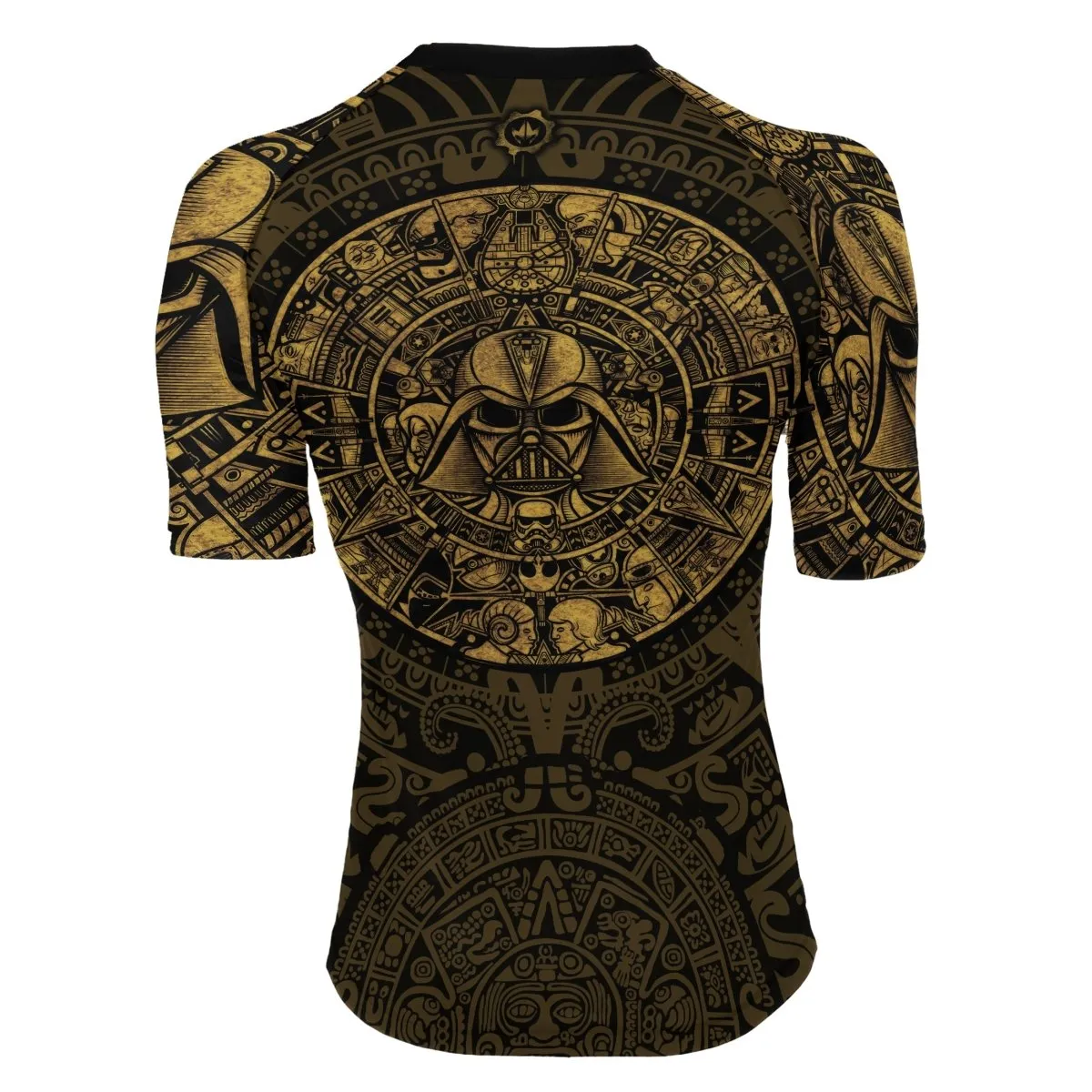 Darth Vader Aztec Calendar Women's Short Sleeve Rash Guard